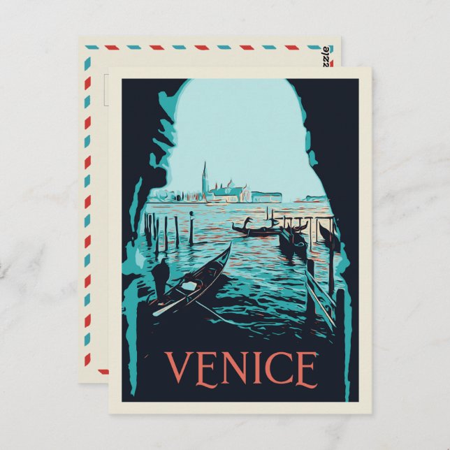 Carte Postale Venise de Piazza San Marco illustration Italie Po (Devant / Derrière)