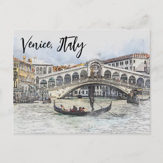 Carte Postale Venise, Italie (Devant)