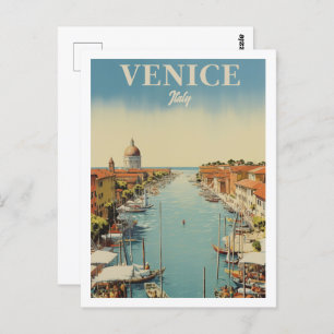 Carte Postale Venise Italie Célèbre Vintage voyage Place