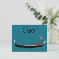 Venise, Italie Gondola et Gondolier Turquoise Blue