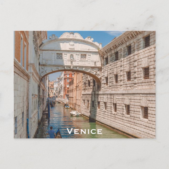 Carte Postale Venise Italie Pont des Soupirs Voyage Photo (Devant)
