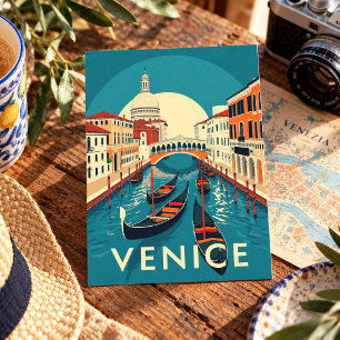 Carte Postale Venise Italie Pont Rialto Vintage