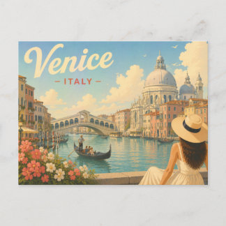 Carte Postale Venise, Italie - The Lady in the Hat Travel 