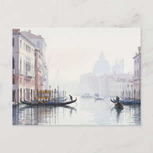 Carte Postale Venise Italie Voyage Souvenir Aquarelle