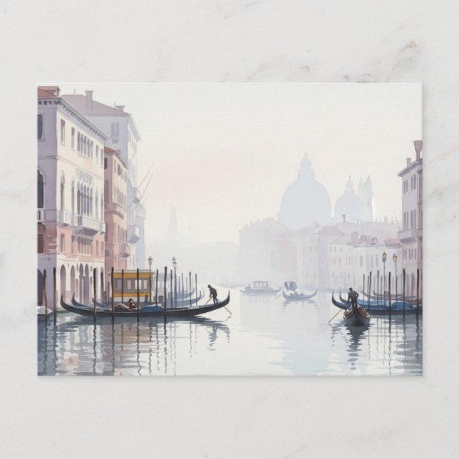 Carte Postale Venise Italie Voyage Souvenir Aquarelle (Devant)