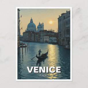 Carte Postale Venise Italie Voyage Souvenir Peinture