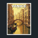 Carte Postale Venise Italie Voyage Souvenir Peinture<br><div class="desc">Venise, la ville enchanteresse des canaux, est l'une des destinations les plus emblématiques et romantiques d'Italie. Construite sur un réseau de plus de 100 petites îles dans la mer Adriatique, la ville est célèbre pour ses voies navigables sinueuses, ses ponts ornés et son architecture gothique et Renaissance époustouflante. Au lieu...</div>