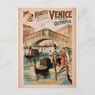 Carte Postale Venise, La Mariée de la Mer, Le Pont du Rialto