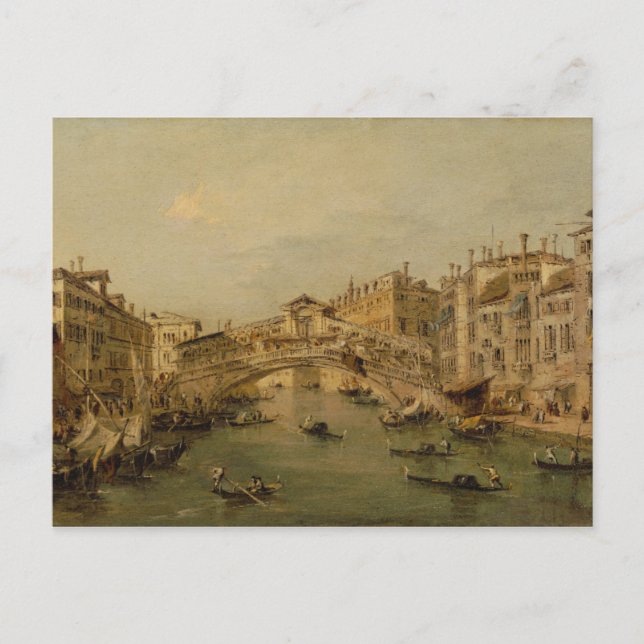 Carte Postale Venise Le Rialto (Devant)