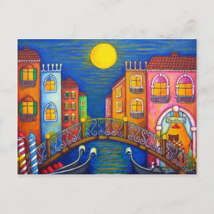 Carte postale Venise Lune Par Lisa Lorenz