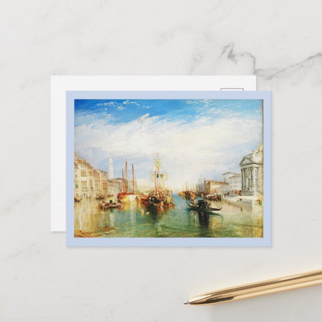 Carte Postale Venise, Porche de Madonna par J. M. W. Turner Pos (Devant/Arrière en situation)