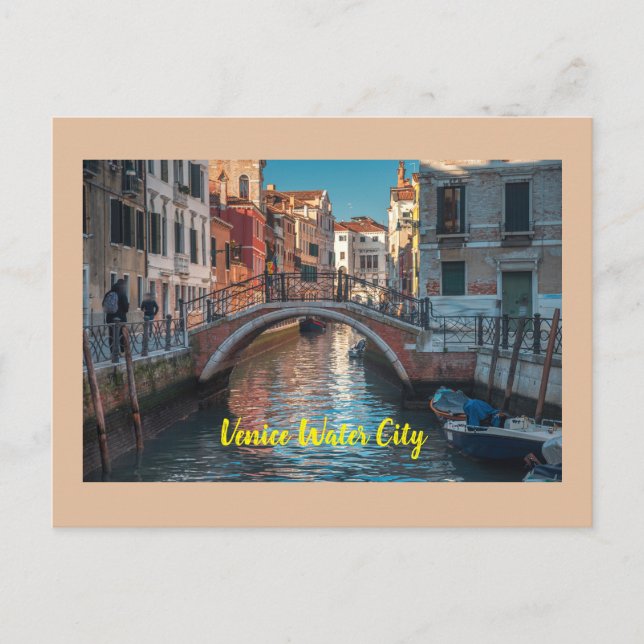 Carte Postale Venise Ville d'Eau de Rome (Devant)