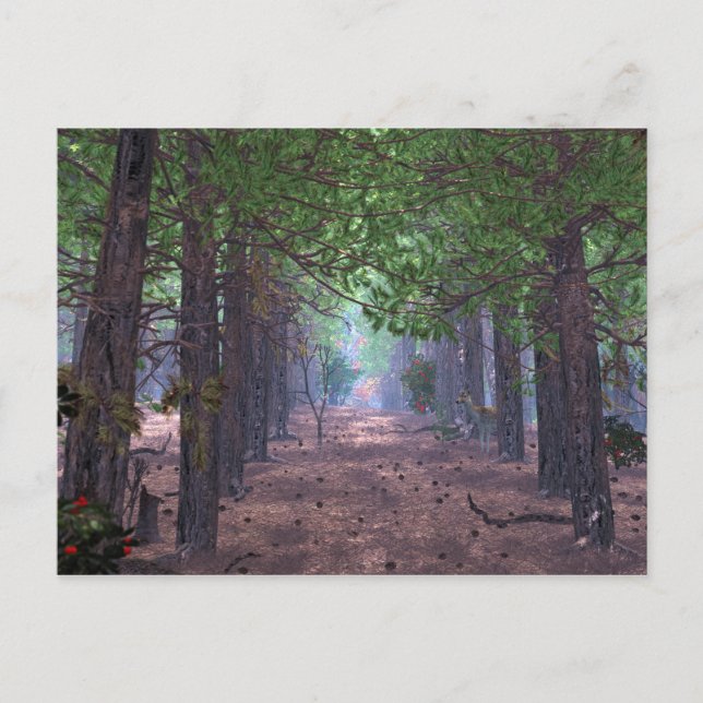 Carte postale Vent dans les pins (Devant)
