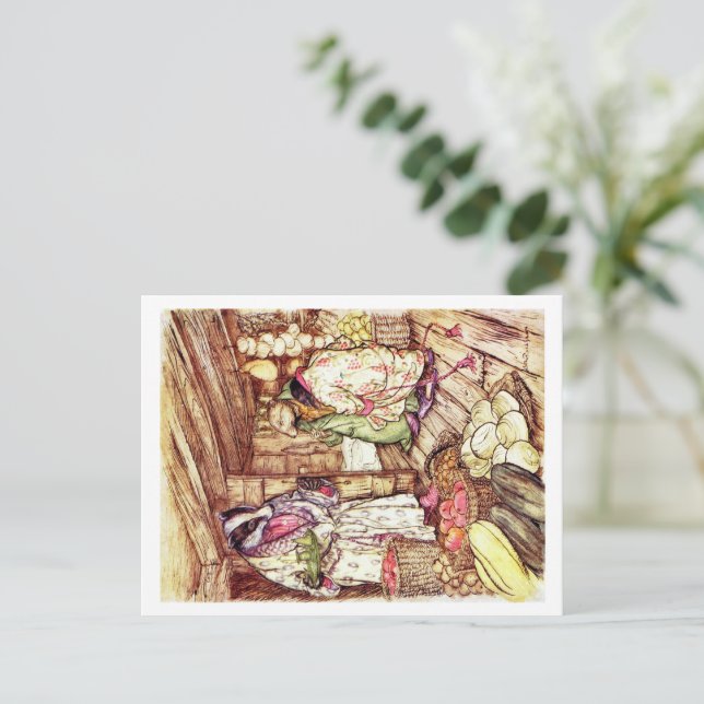 Carte postale Vent dans les saules (Debout devant)