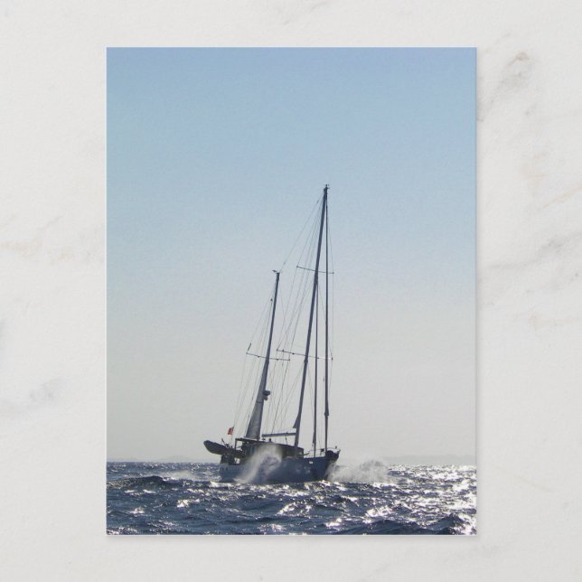 Carte Postale Vent De Tête Et Soleil (Devant)