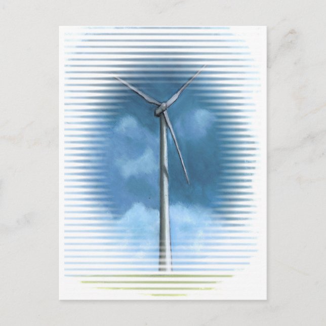 CARTE POSTALE VENT TURBINE (Devant)