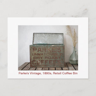 Carte Postale Vente au détail Vintage de Parke dans les années 1