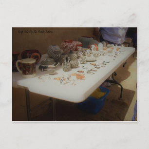 Carte Postale Vente D'Artisanat Par Les Indiens Pueblo