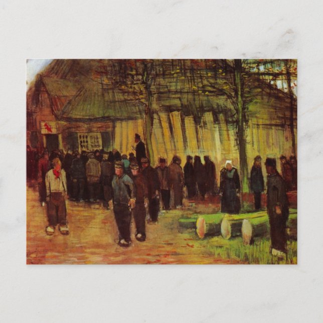 Carte Postale Vente de bois par Vincent van Gogh (Devant)