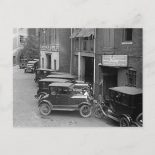 Carte Postale Ventes et service automobiles, 1926