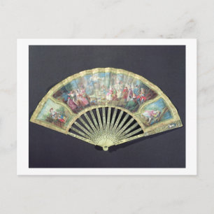 Carte Postale Ventilateur de cour, français, 18ème siècle (ivoir