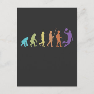 Carte Postale Ventilateur Sport de balle Evolution du joueur de