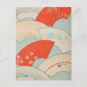 Carte Postale Ventilateurs japonais vintages