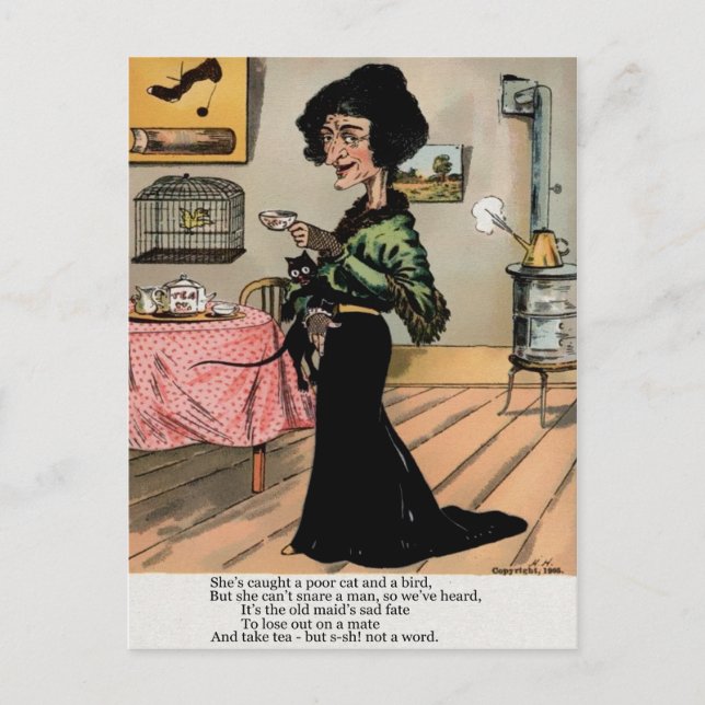 Carte Postale Véntines de vinaigre vintage (Devant)