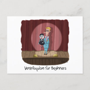 Carte Postale Ventriloquisme pour les débutants