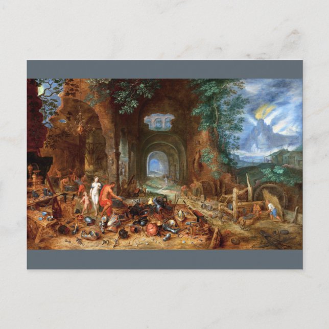 Carte Postale Vénus à la Forge du Vulcan (Devant)