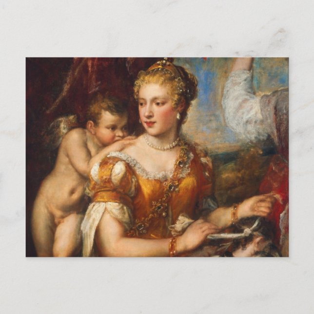 Carte Postale Vénus Blindfolding Cupid (Devant)