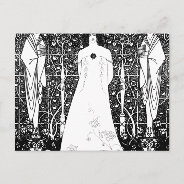 Carte Postale Vénus entre les dieux terminaux par Aubrey Beardsl (Devant)