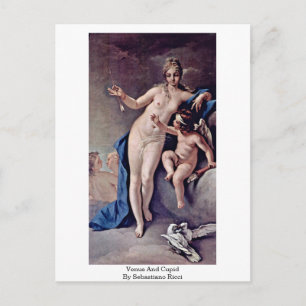 Carte Postale Vénus Et Cupidon, De Sebastiano Ricci