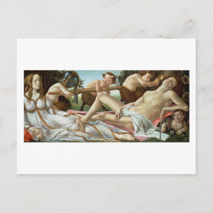 Carte Postale Vénus et Mars, c.1485 (tempera et huile)