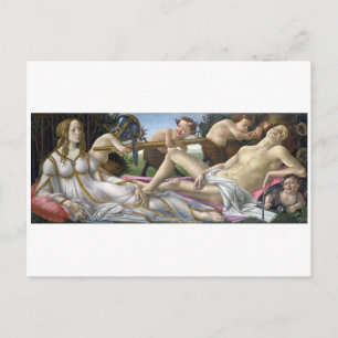 Carte Postale Vénus et Mars par Sandro Botticelli