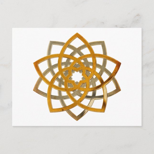 Carte Postale Vénus Flower Duo - métal antique (Devant)