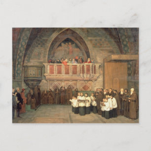 Carte Postale Vêpres dans l'église Saint François