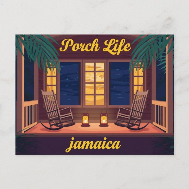 Carte Postale Véranda de Jamaïque, vie soirs  (Devant)