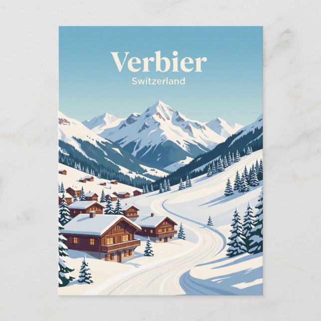 Carte Postale Verbier Suisse (Devant)
