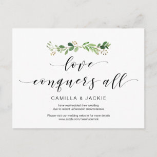 Carte Postale Verdure moderne, Amour conquiert tout, Postponemen