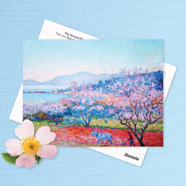 Carte Postale Verger de fleurs d'amandier Théo van Rysselberghe (Créateur téléchargé)