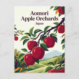Carte Postale Verger de pommiers d'Aomori Japon