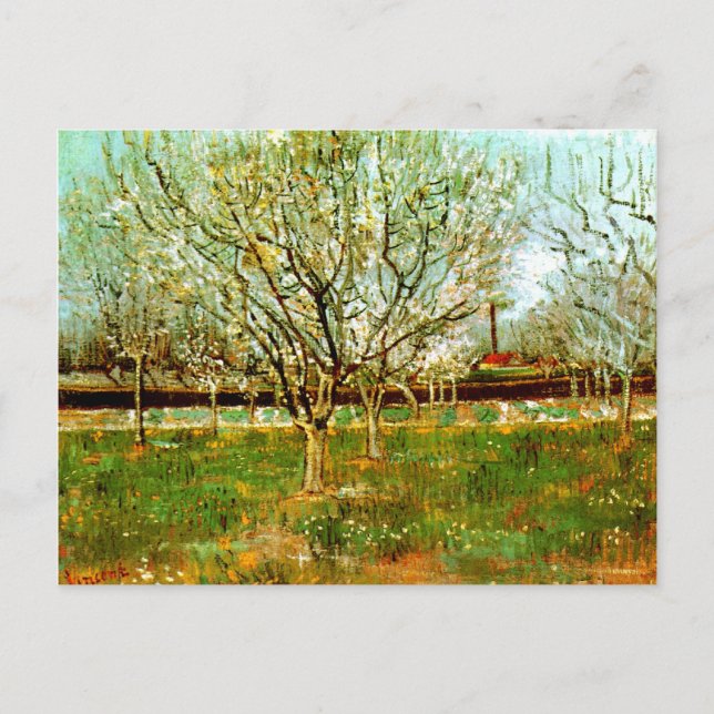 Carte Postale Verger en Fleurs (Pruniers), Vincent van Gogh (Devant)