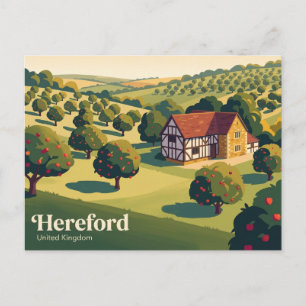 Carte Postale Vergers de cidre du Herefordshire Royaume-Uni