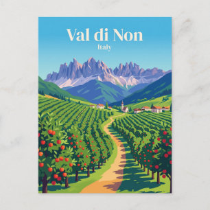 Carte Postale Vergers de pommes du Val di Non Italie