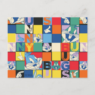 Carte Postale Vérificateur de nom et de visage colorés BUG BUNNY