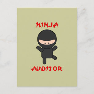 Carte Postale vérificateur ninja