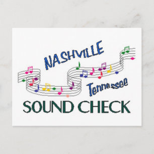Carte Postale Vérification du son de Nashville
