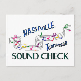 Carte Postale Vérification du son de Nashville