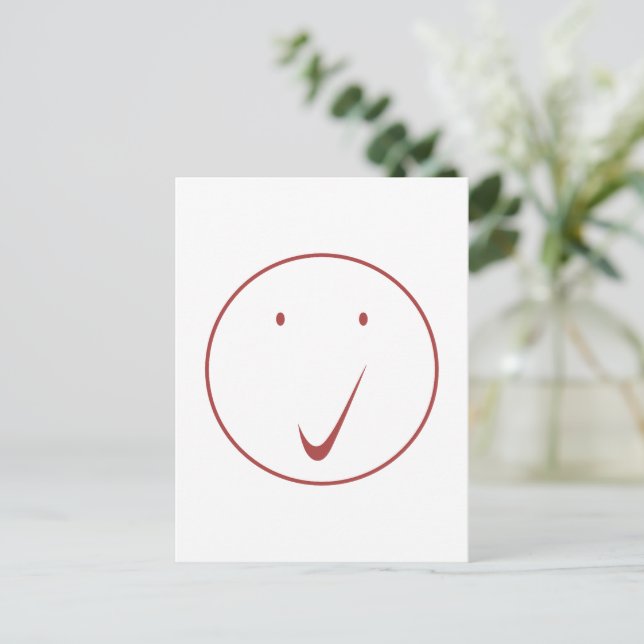 Carte Postale Vérifier la face - Tick/Black. (Debout devant)